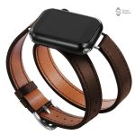 Bracelet en cuir, finition soignée pour Apple Watch