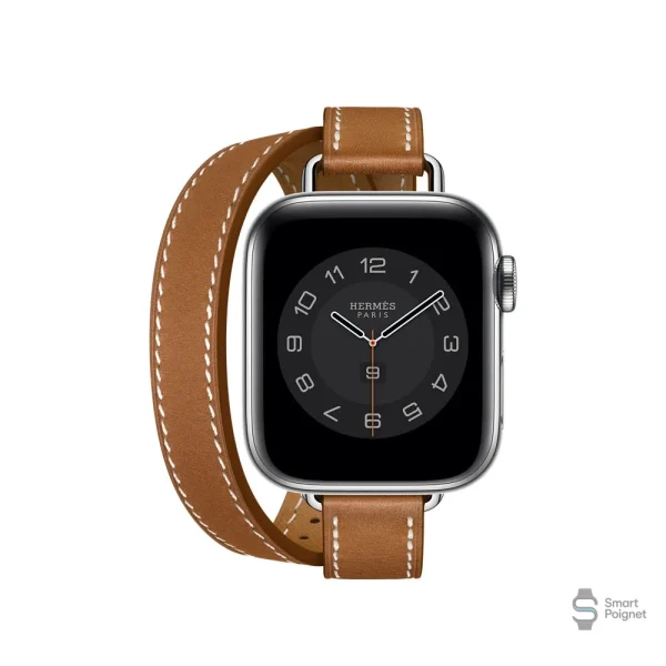 Bracelet en cuir pour Apple Watch, design double
