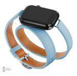 Élégant bracelet double en cuir pour montre