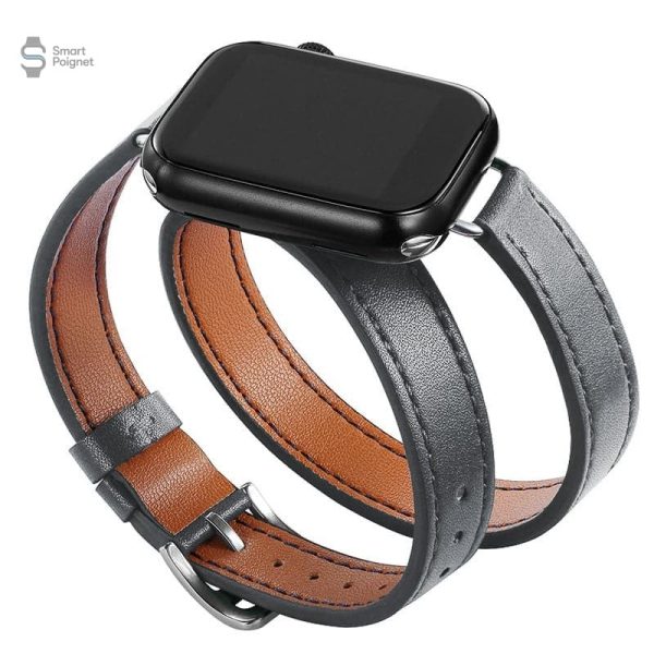 Bracelet double en cuir pour Apple Watch - vue 2