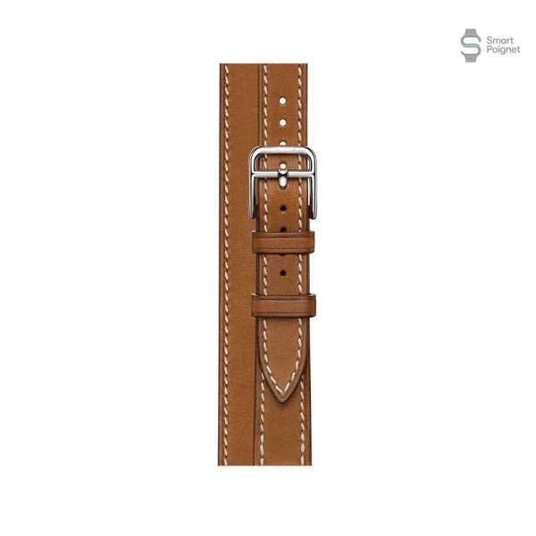 Bracelet double cuir, accessoire Apple Watch