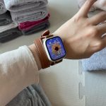 Accessoire en cuir pour montre Apple Watch