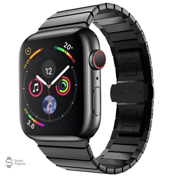 Bracelet acier à lamelles pour Apple Watch