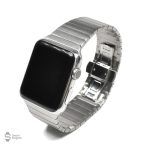 Bracelet en acier pour montre connectée Apple