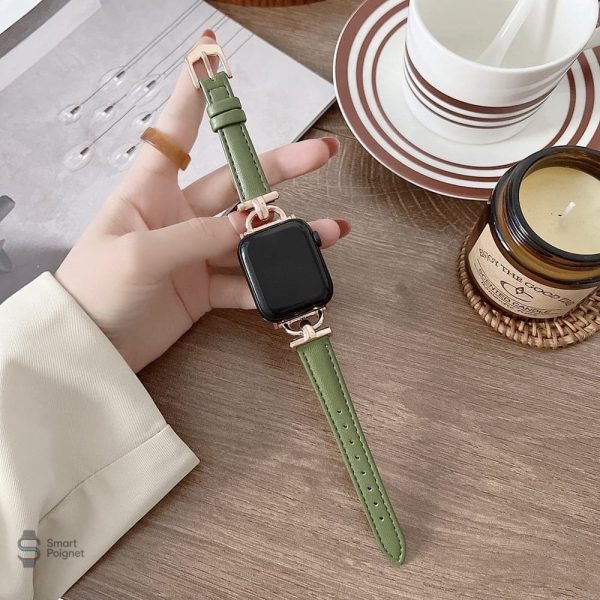 Bracelet tendance pour Apple Watch en cuir