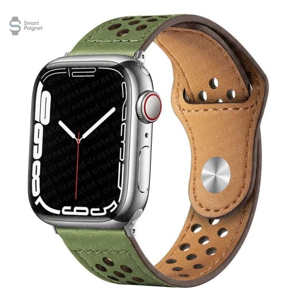 Design sobre pour bracelet Apple Watch en cuir