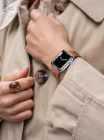 Accessoire en cuir pour montre connectée