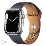 Style décontracté avec bracelet cuir Apple Watch