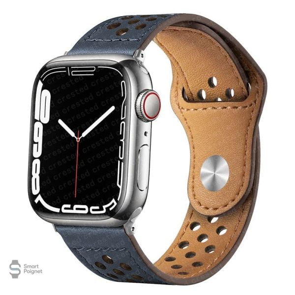 Style décontracté avec bracelet cuir Apple Watch