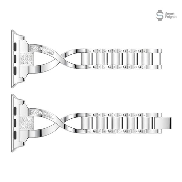 Accessoire en métal pour personnaliser votre Apple Watch