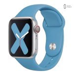 Bracelet en silicone pour Apple Watch, couleur claire
