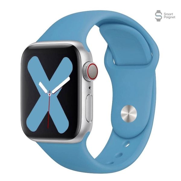 Bracelet en silicone pour Apple Watch, couleur claire