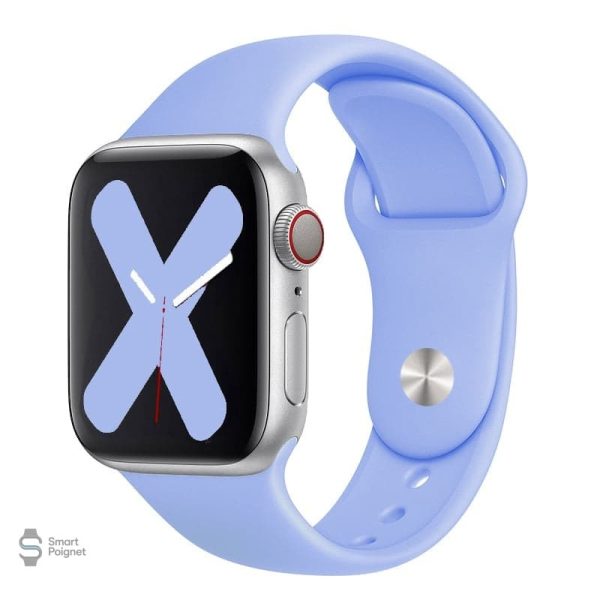 Bracelet Apple Watch en silicone, design épuré