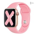 Bracelet Apple Watch silicone classique clair - vue 4