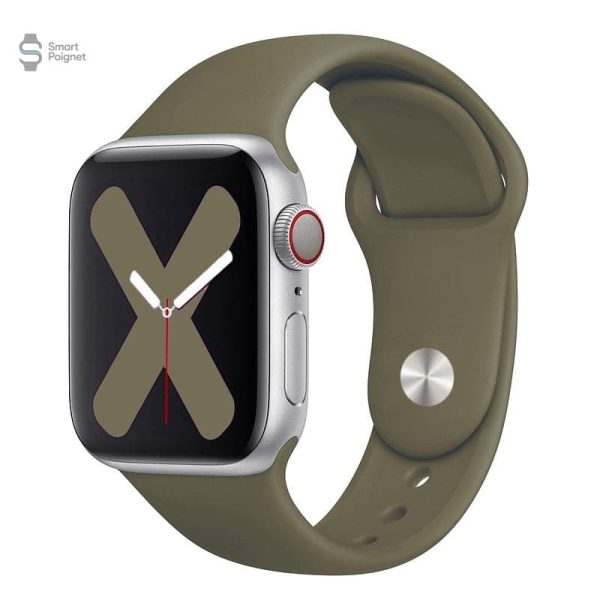 Accessoire en silicone noir pour Apple Watch