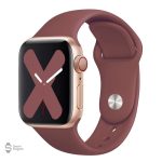 Bracelet en silicone pour Apple Watch, teinte sombre