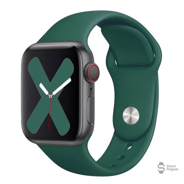 Bracelet silicone classique foncé pour Apple Watch - vue 4