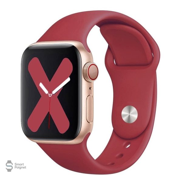Silicone foncé pour bracelet Apple Watch, style classique