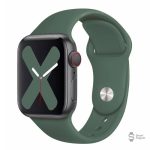 Silicone noir pour un bracelet Apple Watch élégant