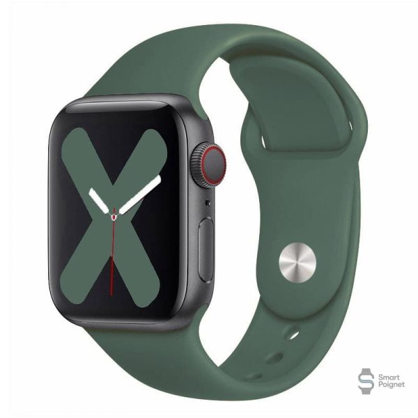 Silicone noir pour un bracelet Apple Watch élégant