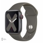 Bracelet Apple Watch, fini en silicone foncé