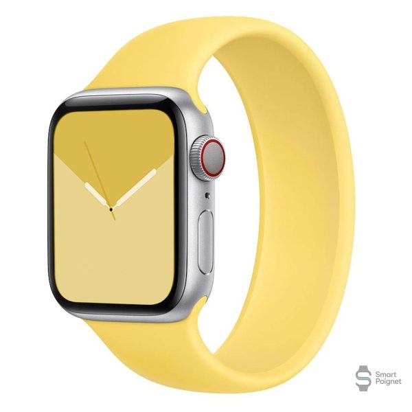 Bracelet monobloc en silicone pour montre connectée