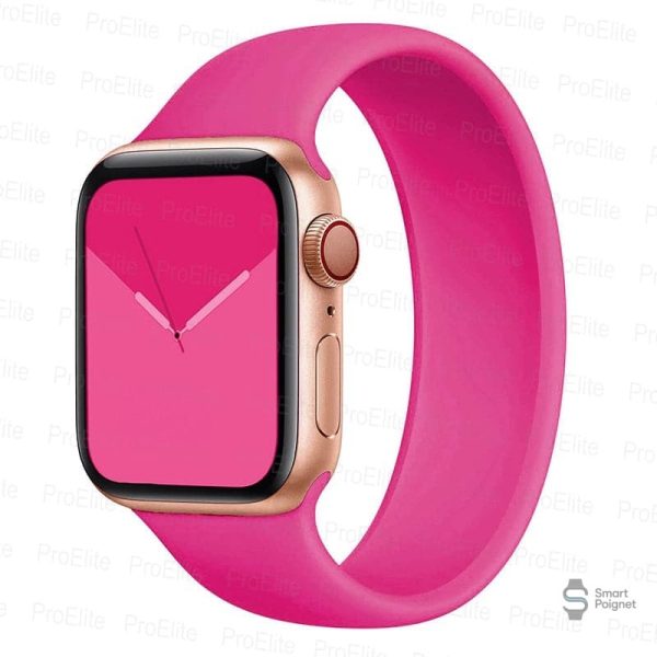 Bracelet Apple Watch monobloc en silicone durable