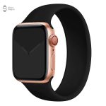 Bracelet silicone monobloc foncé pour Apple Watch
