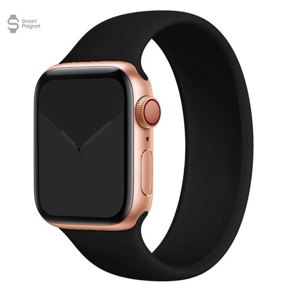 Bracelet silicone monobloc foncé pour Apple Watch