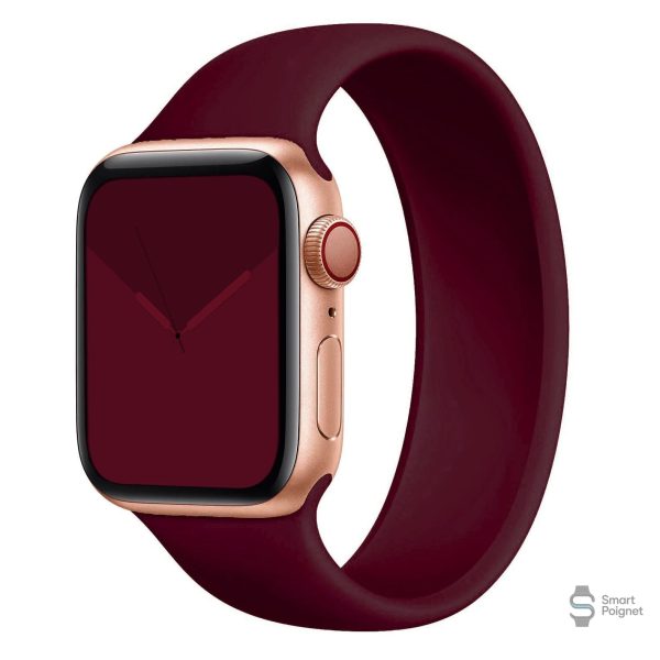 Bracelet silicone Apple Watch, design élégant et minimaliste