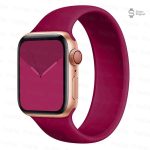 Bracelet en silicone pour Apple Watch, teinte sombre