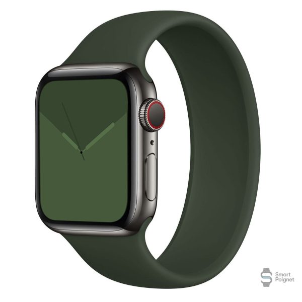 Bracelet moderne en silicone pour Apple Watch, look épuré