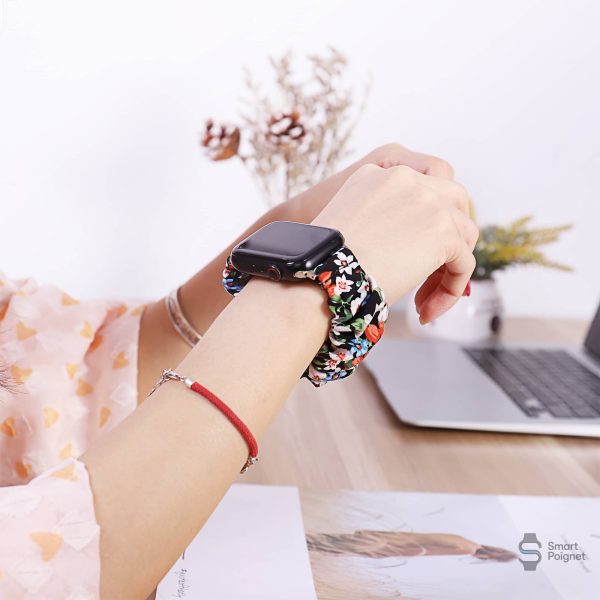 Bracelet Apple Watch tissu avec design unique et créatif