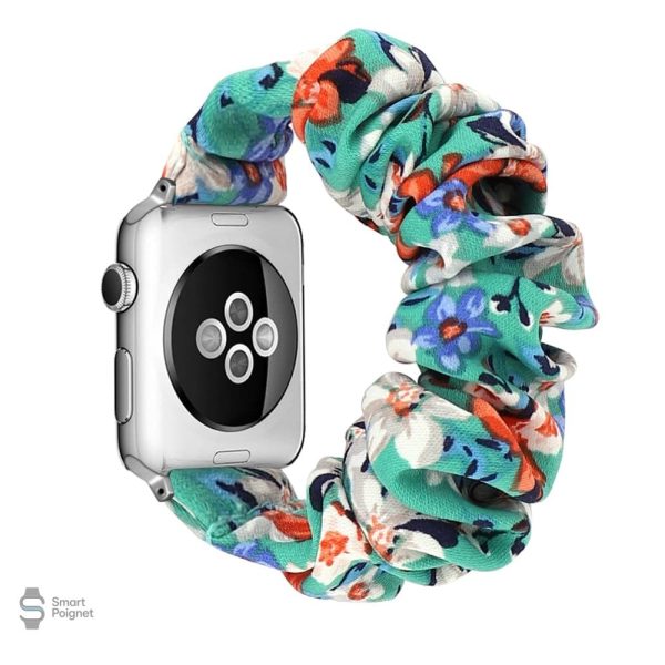 Accessoire élégant pour Apple Watch en tissu à motifs