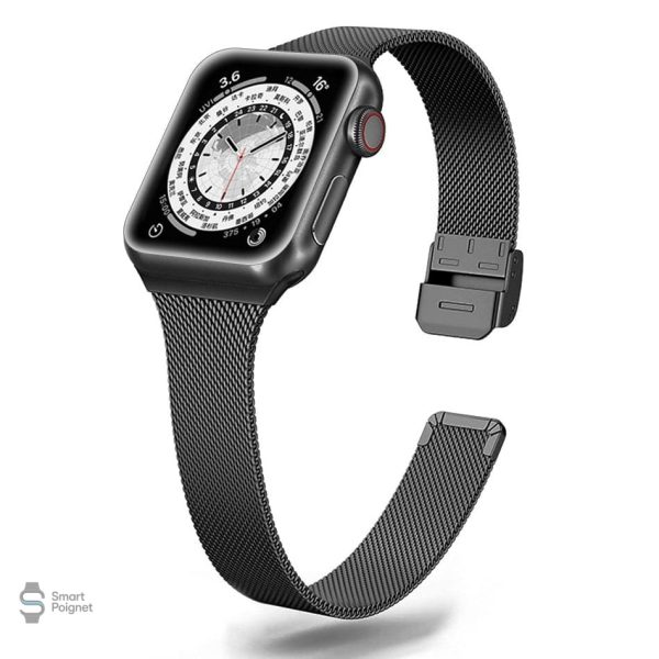 Bracelet milanais pour smartwatch, finition soignée