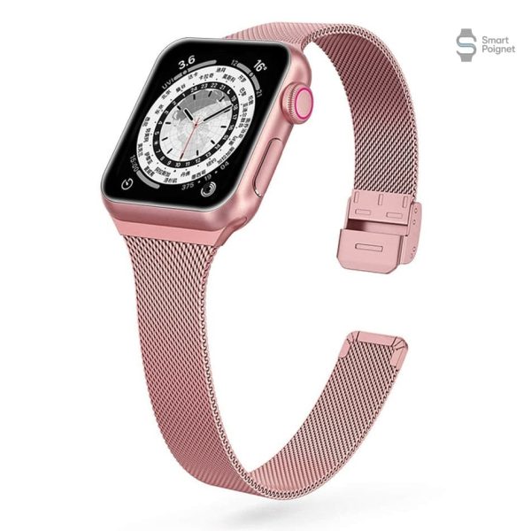 Bracelet Apple Watch, finition milanaise raffinée