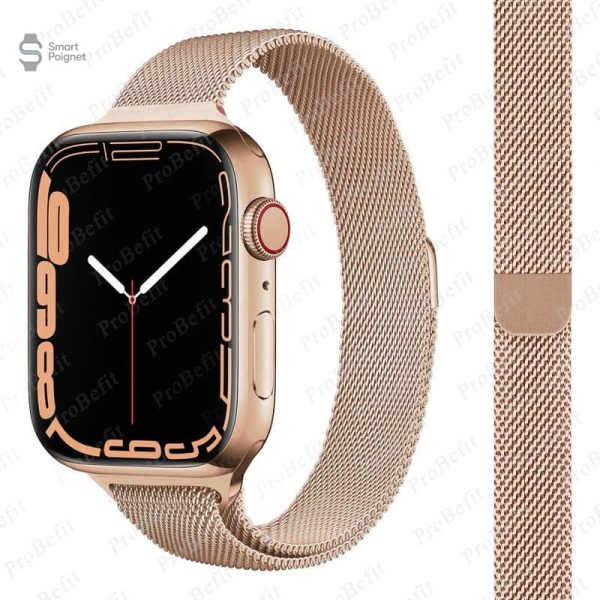 Bracelet milanais Apple Watch, finition raffinée