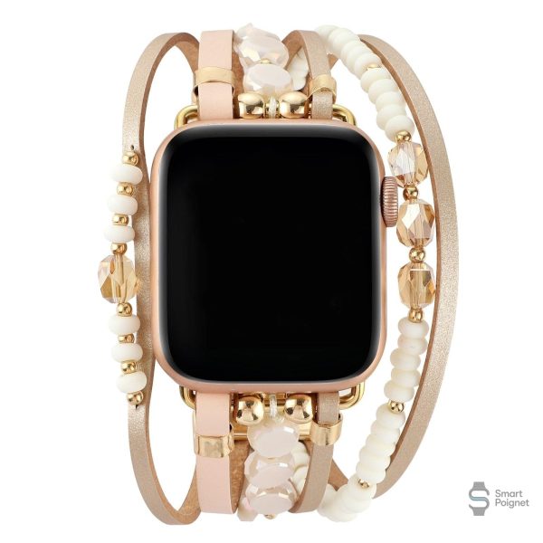 Bracelet en métal pour Apple Watch, finition raffinée