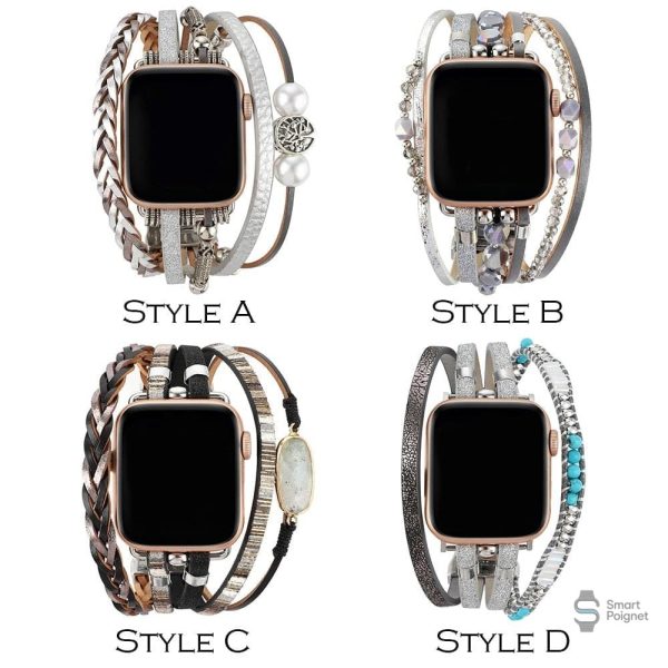 Bracelet tendance pour Apple Watch, plusieurs couches