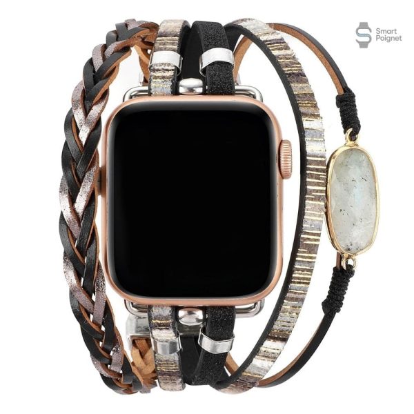 Bracelet en cuir pour Apple Watch, élégance intemporelle