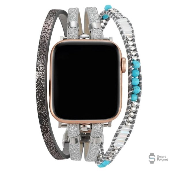 Bracelet coloré pour Apple Watch, personnalisation facile