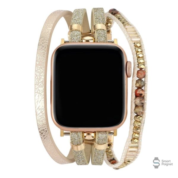 Bracelet tressé pour Apple Watch, style décontracté