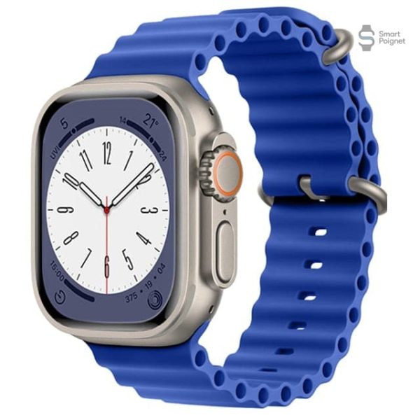 Bracelet bleu pour montre connectée