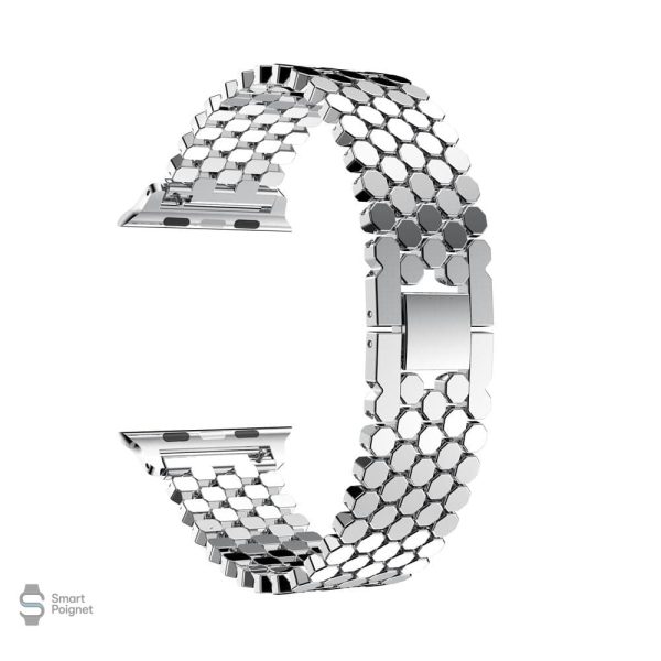 Bracelet octogonal en acier pour Apple Watch moderne