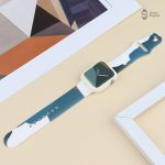 Accessoire silicone camouflage pour montre Apple