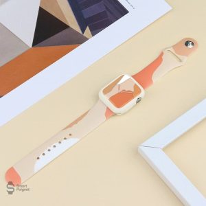 Bracelet de montre Apple en silicone motif camouflage