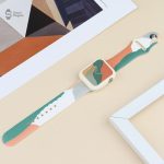 Silicone camouflage bracelet pour Apple Watch élégante