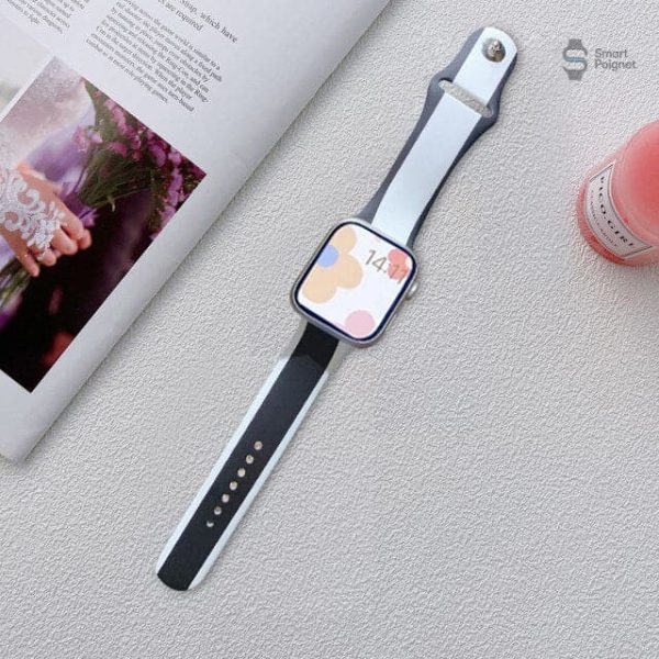 Bracelet silicone pour Apple Watch au design moderne