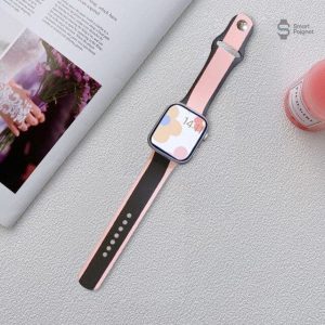 Bracelet silicone design pour Apple Watch, ajustement parfait