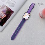 Bracelet en silicone pour Apple Watch, choix de couleurs variées